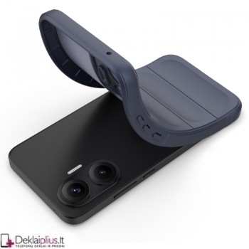 Magic Shield guminis dėklas - tamsiai mėlynas (Xiaomi Poco F7 5G)